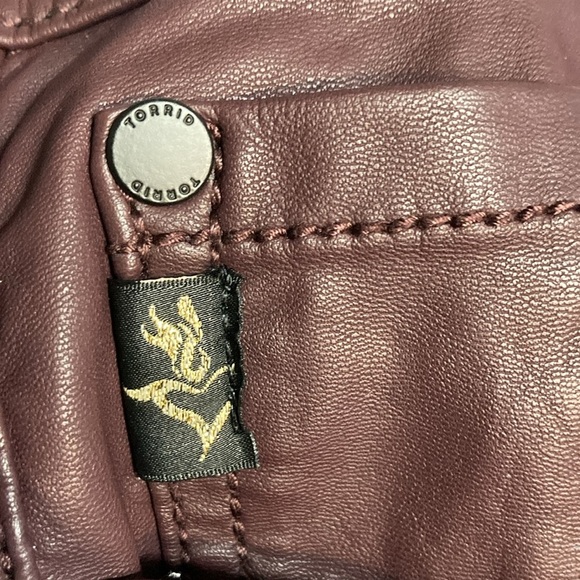 Torrid Premium Faux Leather Jegging - Oxblood - Picture 7 of 8